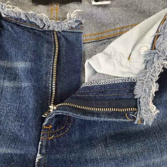 Express Jeans Juniors Size 5 Mid Rise Womens Flared Medium Wash Blue Denim - Picture 11 of 15